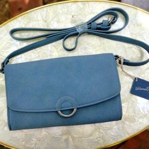 Universal Thread light blue blue/gray clutch purse